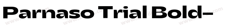 Parnaso Trial Bold字体转换